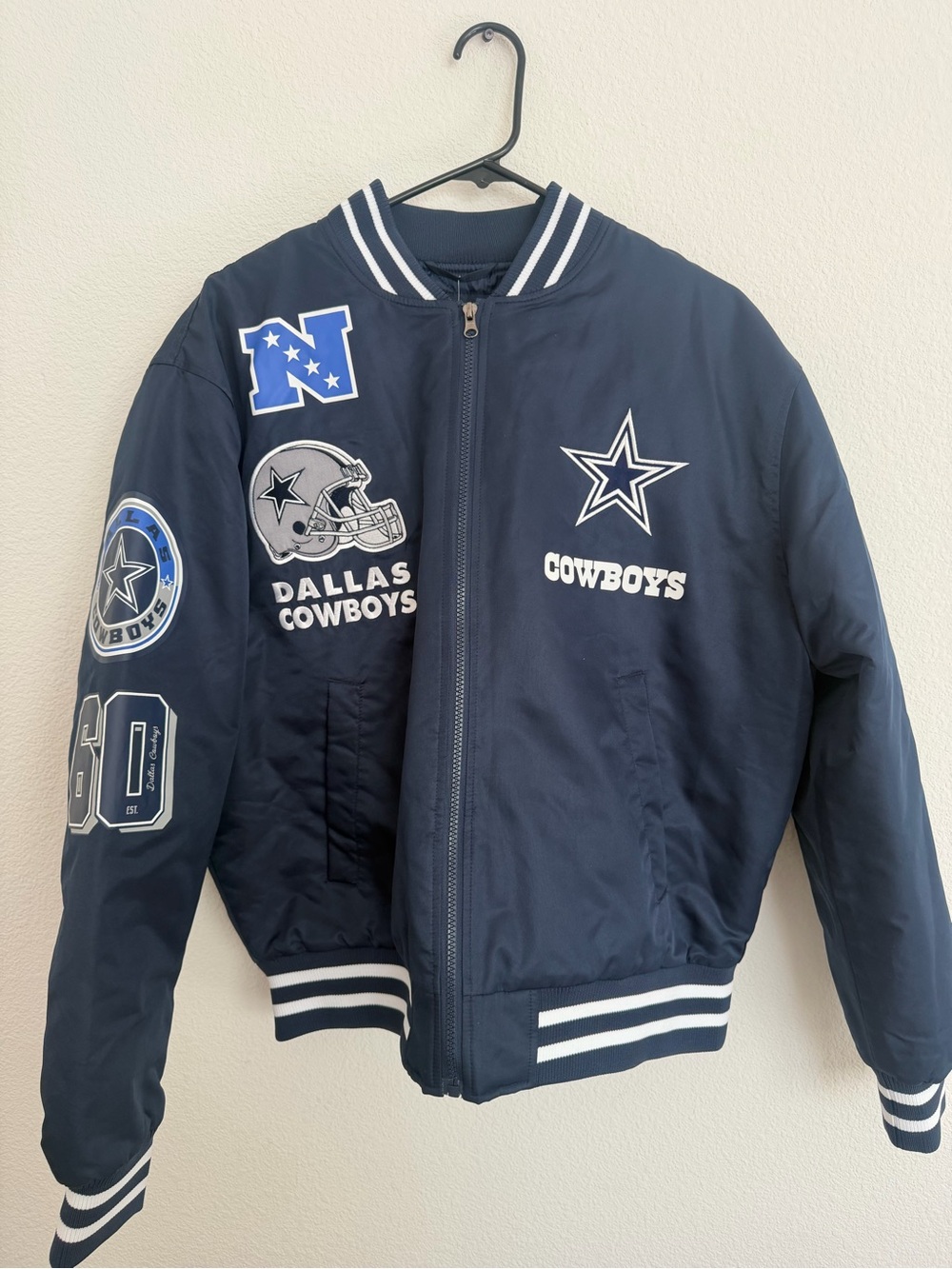 Dallas Cowboys Navy Bomber Jacket NWT